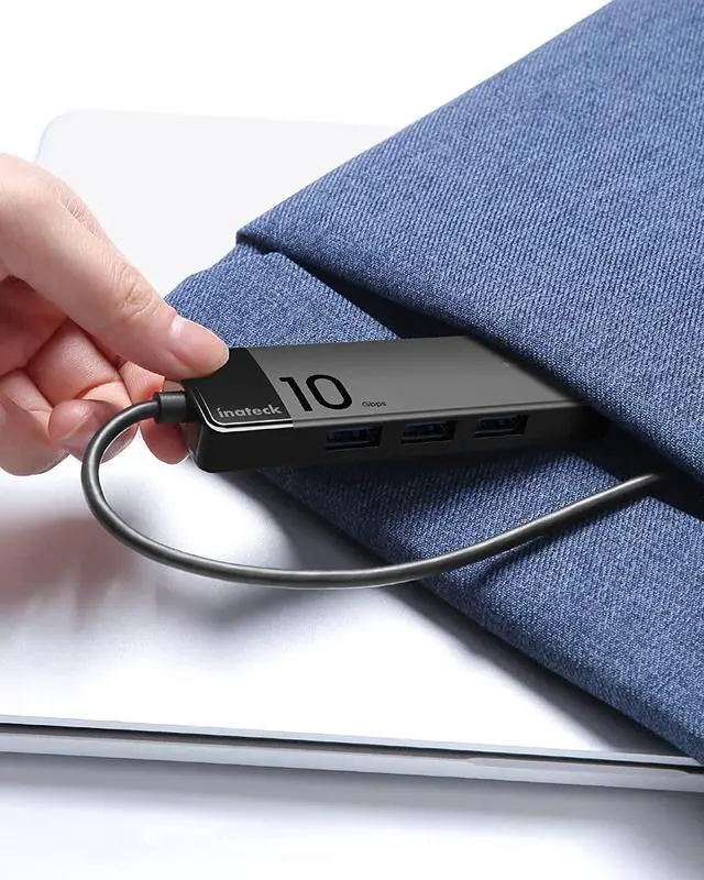 Alt view image 7 of 7 - Inateck USB 3.2 Gen 2 Speed, USB C to USB Hub with 4 USB A Ports, HB2025