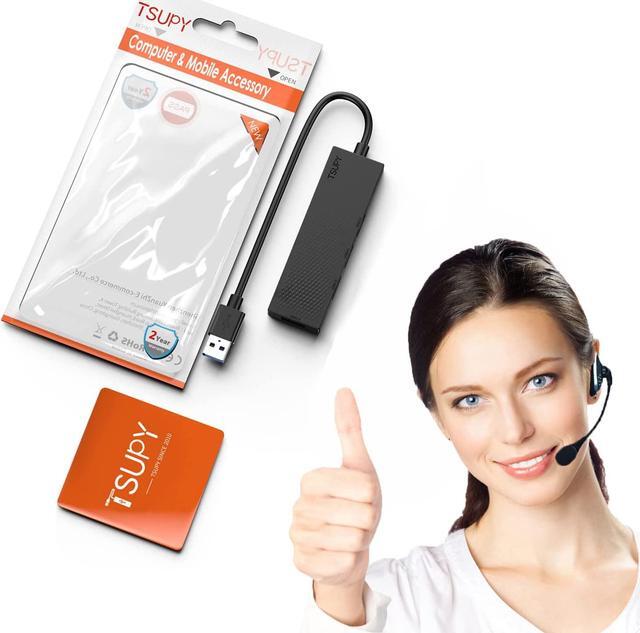 Alt view image 7 of 7 - USB Hub, TSUPY 4 USB Port Hub USB Splitter USB Expander 3.0 Ultra Slim Multiport Extender for Laptop, Desktop, Computer PC, Flash Drive, HDD, Camera,Keyborad, Mouse