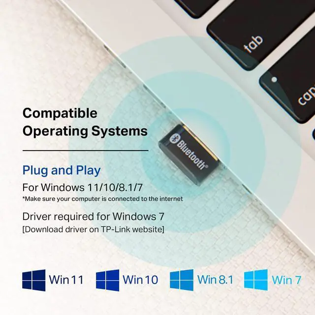Alt view image 4 of 6 - TP-Link USB Bluetooth Adapter for PC, 5.0 Bluetooth Dongle Receiver (UB500) Supports Windows 11/10/8.1/7 for Desktop, Laptop, Mouse, Keyboard, Printers, Headsets, Speakers, PS4/ Xbox Controllers