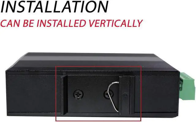 Alt view image 5 of 7 - Gigabit Hardened Ethernet Media Converter Single Mode Duplex Industrial Fiber SC to Network Switch DIN-Rail/Wall Mount 9/12/24VDC Input IP40 Safety Class