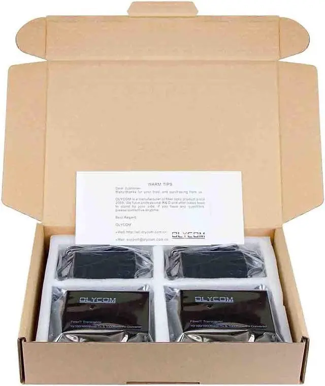 Alt view image 6 of 6 - A Pair of Gigabit Ethernet Fiber Optical Media Converter Bidi 10/100/1000Base-Tx Optic SM 20km to RJ45 Port with 1.25Gbs SFP Transceivers