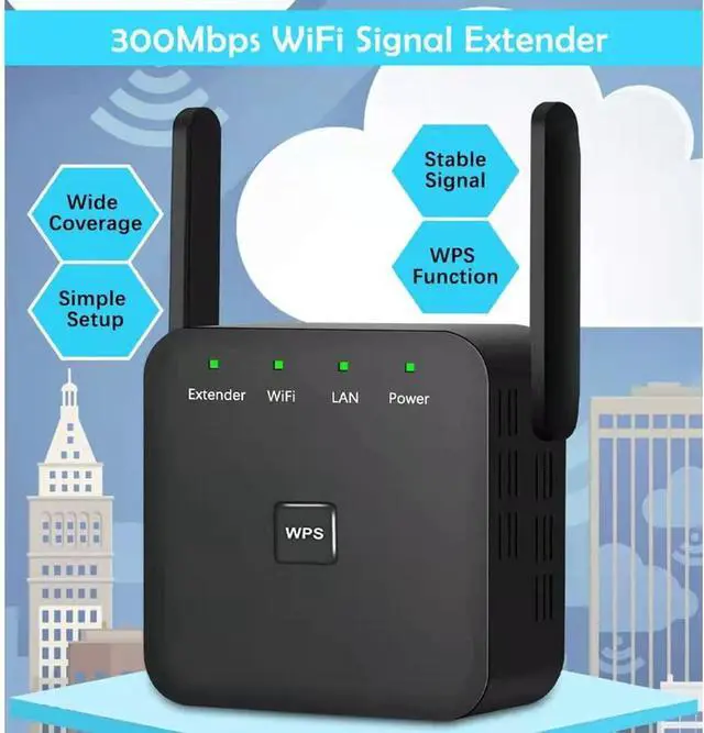 Alt view image 2 of 6 - 2022 Newest WiFi Extender, WiFi Booster, WiFi RepeaterCovers Up to 8640 Sq.ft and 60 Devices, Internet Booster - with Ethernet Port, Quick Setup, Home Wireless Signal Booster