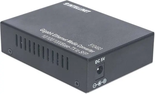 Alt view image 5 of 7 - Intellinet Gigabit Ethernet to SFP Media Converter, 1000 Mbps