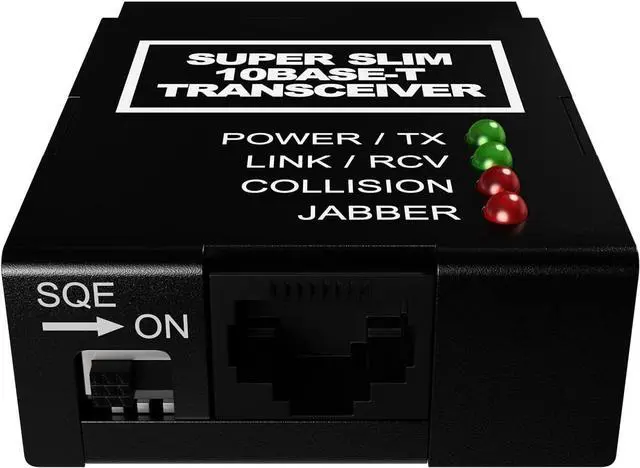 Alt view image 2 of 7 - 10Base-T RJ45 to 10Base-5 DB15M AUI Type Media Converter | Thick Ethernet Adapter to 10BT UTP RJ-45 Transceiver