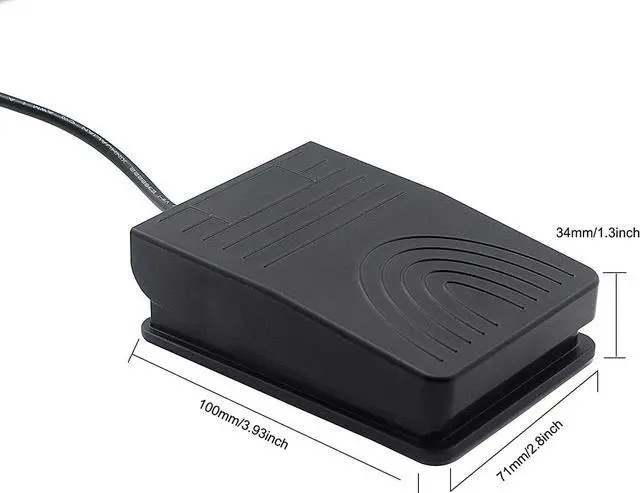 Alt view image 7 of 7 - iKKEGOL [Upgraded] USB Foot Pedal Switch Video Game PC Hands Free Footswitch One Key Control Program Computer Mouse Keyboard HID with 2M Cable