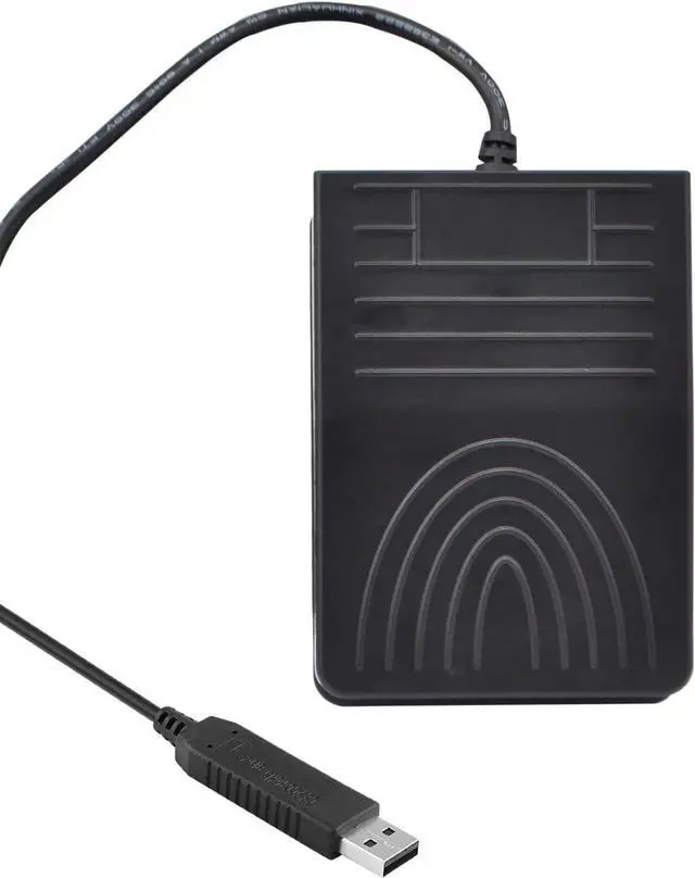 Alt view image 3 of 7 - iKKEGOL [Upgraded] USB Foot Pedal Switch Video Game PC Hands Free Footswitch One Key Control Program Computer Mouse Keyboard HID with 2M Cable