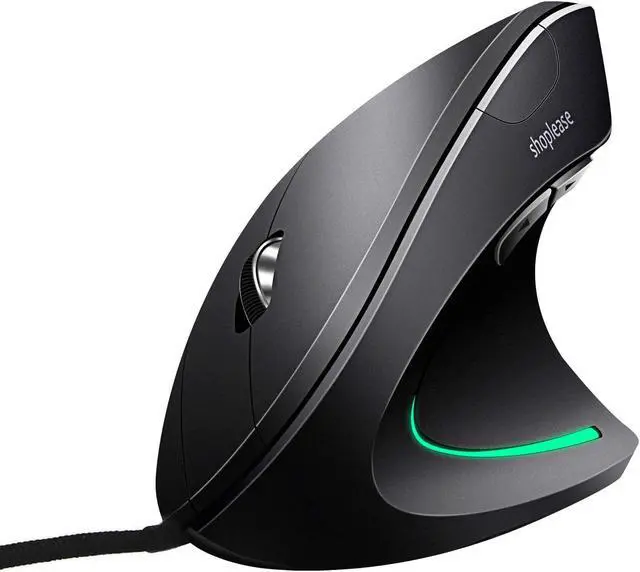 Main image of Wired Vertical Mouse Optical Ergonomic Mouse with 4 Adjustable 800/1200/2000/3200 5 Buttons USB Computer Mouse Better for Large and Medium Sized Hands