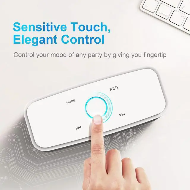 Alt view image 3 of 7 - DOSS SoundBox Touch Wireless Bluetooth Speaker-12W HD Sound with Rich Bass