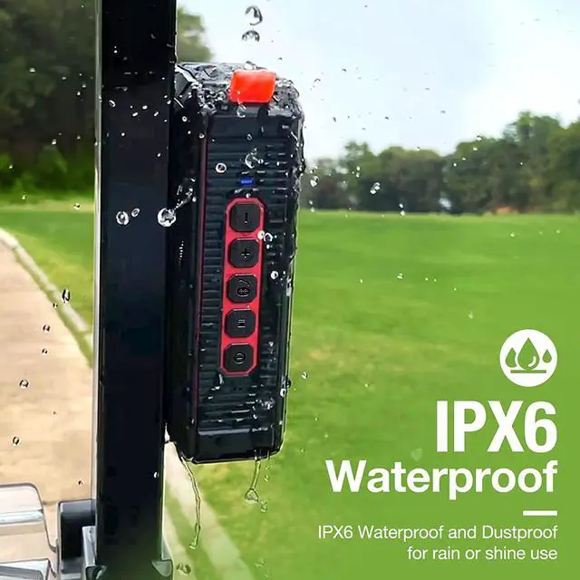 Alt view image 6 of 7 - Pro Portable Magnetic Bluetooth Golf Speaker Wireless Waterproof IPX6/Shockproof 3rd Generation Magnetic Golf Speakers for Golf Cart 24Hour Battery Golf Accessories Golf Gifts(TWS & SD Card function)