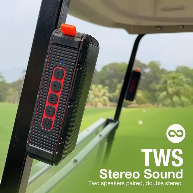 Alt view image 7 of 7 - Pro Portable Magnetic Bluetooth Golf Speaker Wireless Waterproof IPX6/Shockproof 3rd Generation Magnetic Golf Speakers for Golf Cart 24Hour Battery Golf Accessories Golf Gifts(TWS & SD Card function)