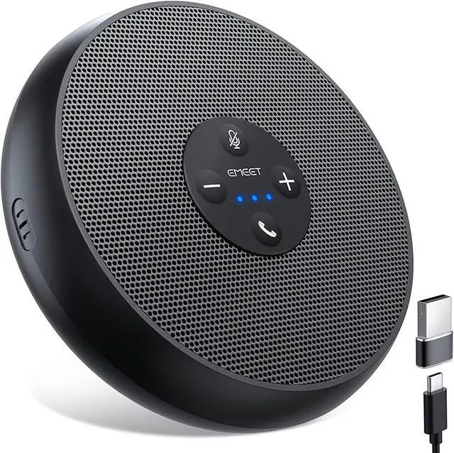 Main image of EMEET USB Speakerphone, M1A Zoom Certified AI Mics 360°Voice Pickup USB Type C-A Plug&Play Computer Speakers with Microphone, Fast Mute Noise Reduction Echo Cancellation for 5-8 People for Zoom Teams