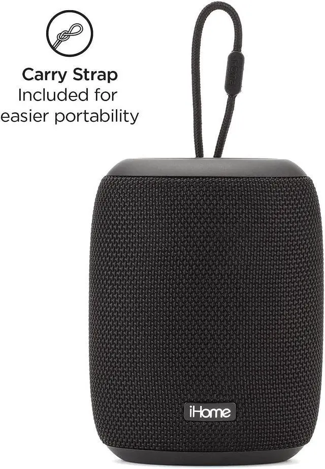 Alt view image 7 of 7 - iHome Waterproof Bluetooth Speaker with Long Lasting Rechargeable Battery, Portable Speaker for Indoor and Outdoor Use