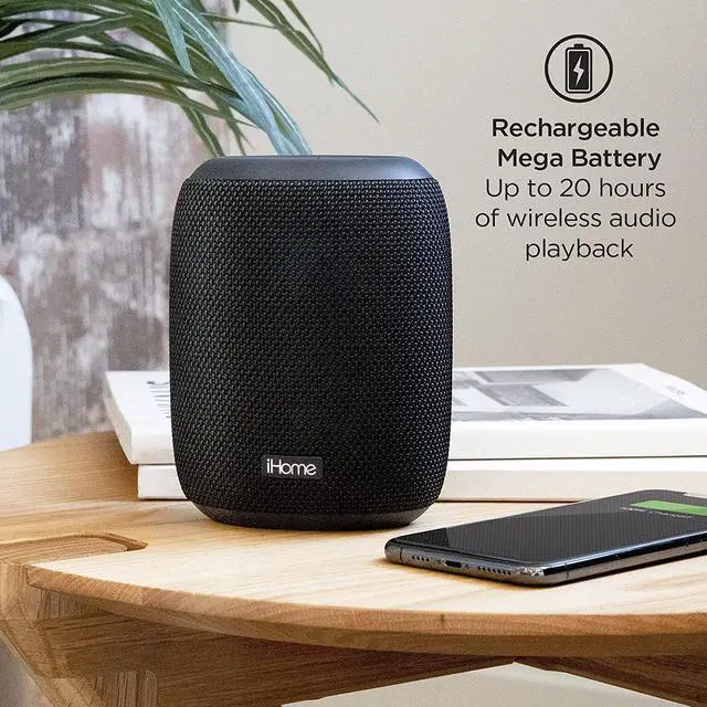 Alt view image 6 of 7 - iHome Waterproof Bluetooth Speaker with Long Lasting Rechargeable Battery, Portable Speaker for Indoor and Outdoor Use