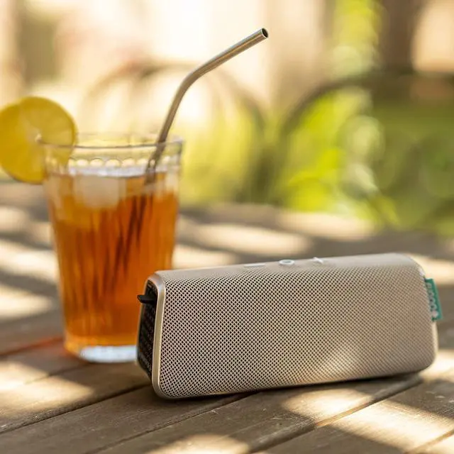 Alt view image 3 of 7 - FUGOO Style - Portable Bluetooth Surround Sound Speaker Longest Battery Life with Built-in Speakerphone(Silver)