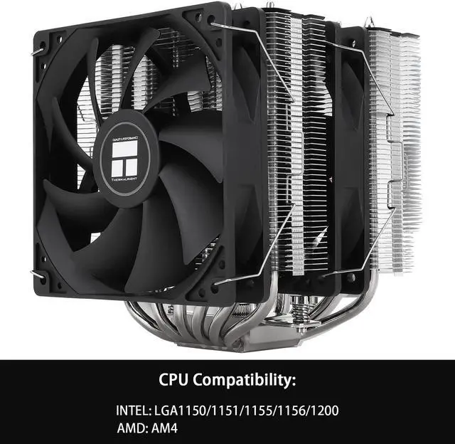 Alt view image 3 of 6 - Thermalright Peerless Assassin 120 SE CPU Air Cooler, Dual Tower 6 Heat Pipe, Dual 120mm TL-C12C PWM CPU Fan, for AMD AM4/Intel LGA 1700/1150/1151/1200, AGHP Technology, Aluminium Heatsink Cover