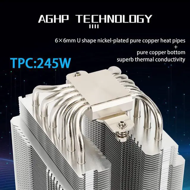 Alt view image 2 of 6 - Thermalright Peerless Assassin 120 CPU Air Cooler, 6 Heat Pipes, Dual 120mm TL-C12 PWM Fan, Aluminium Heatsink Cover, AGHP Technology, for AMD AM4/AM5/Intel LGA 1700/1150/1151/1200/2011/2066 (PA120