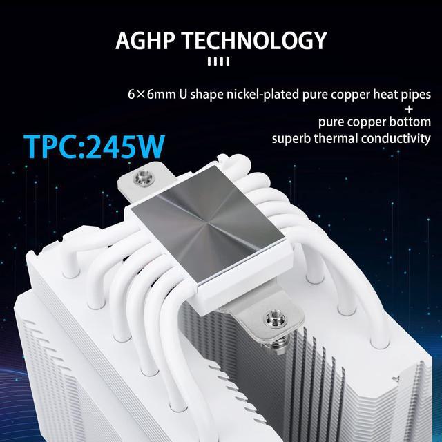 Thermalright Peerless Assassin 120 White CPU Air Cooler, 6 Heat  Pipes,TL-C12W PWM Fan,Aluminium Heatsink Cover, AGHP Technology, for AMD  AM4/AM5/Intel LGA 1700/1150/1151/1200/2066/2011 (PA120 White) 