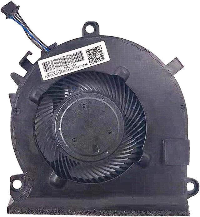 Alt view image 2 of 5 - New CPU Cooling Fan for HP Pavilion Gaming 15-EC 15-ec0013dx 15-ec0751ms 15-ec0054ax 15-ec0010nr 15-ec0075ax 15-ec0001ne 15-ec0078ax 15-ec0001ne 16-A 16-A0010CA Series L77560-001 Fan