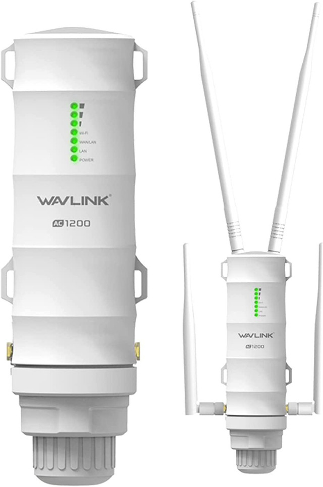 Wavlink AC1200 Outdoor Long Range Wi-Fi Extender – Dual Band Access Point/Repeater With PoE
