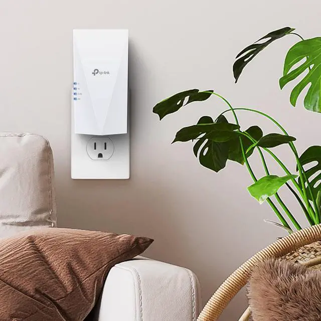 Alt view image 7 of 7 - WiFi 6 Extender(RE600X)-Internet Booster Covers up to 1500 sq.ft and 30 Devices AX1800 Dual Band Wireless Signal Booster Repeater Gigabit Ethernet Port AP Mode OneMesh Compatible