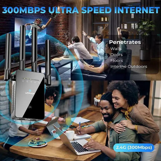 Alt view image 3 of 3 - 2022 Newest WiFi Extender, Internet Extender Signal Booster Cove up to 8500 Sq.ft, Wi Fi Repeater and Signal Amplifier for Home, Long Range Wireless Extender with Ethernet Port.