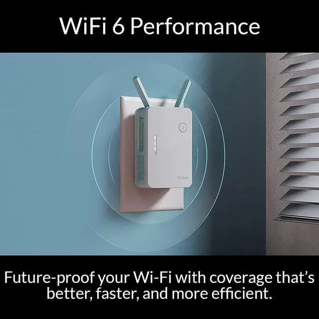 Alt view image 2 of 7 - D-Link E15 Eagle Pro AI Mesh WiFi 6 Range Extender AX1500, Repeater and Signal Booster for Home Wireless Internet Network, Wall Plug In