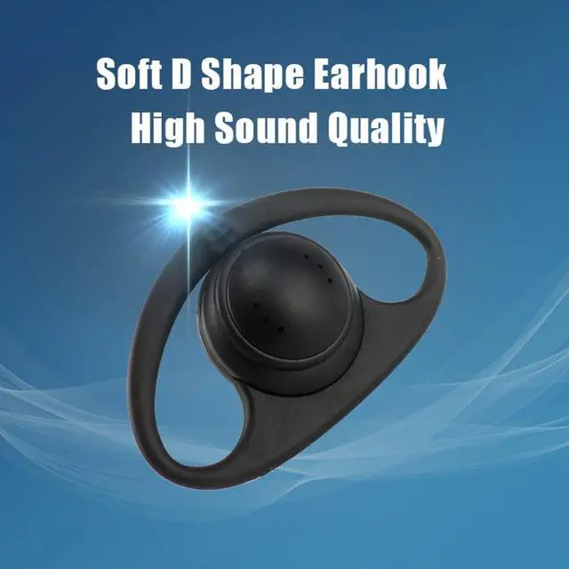 Alt view image 3 of 7 - Case of 10,Walkie Talkie Earpiece with Mic 2 Pin D-Type Headset for Walkie-Talkie Compatible with Baofeng UV-5R BF-888S H-777 RT22 RT27 RT-5R Kenwood 2 Way Radios(10 Pack)