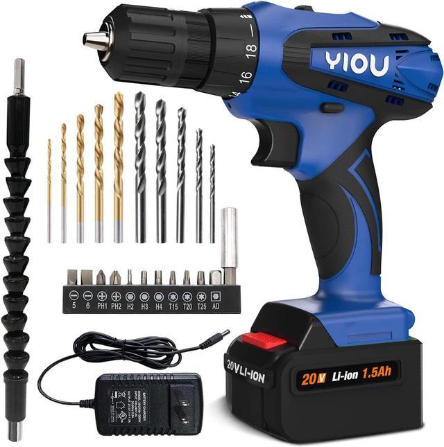 20V Lithium-Ion Cordless 3/8 in. Drill/Driver with 1.5Ah Battery and Charger