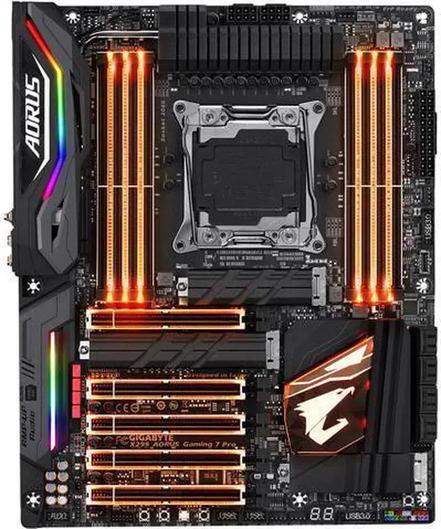 Main image of GIGABYTE X299 AORUS Gaming 7 Pro LGA 2066 Intel X299 SATA 6Gb/s USB 3.1 ATX Intel Motherboard
