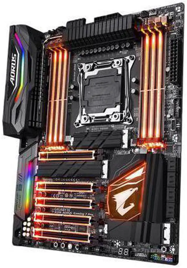 Alt view image 2 of 11 - GIGABYTE X299 AORUS Gaming 7 Pro LGA 2066 Intel X299 SATA 6Gb/s USB 3.1 ATX Intel Motherboard