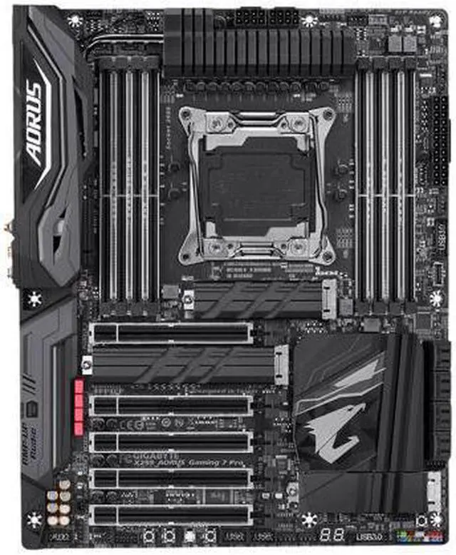 Alt view image 4 of 11 - GIGABYTE X299 AORUS Gaming 7 Pro LGA 2066 Intel X299 SATA 6Gb/s USB 3.1 ATX Intel Motherboard