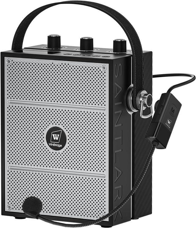 W WINBRIDGE 40W Portable Bluetooth PA System with UHF Wireless Mic