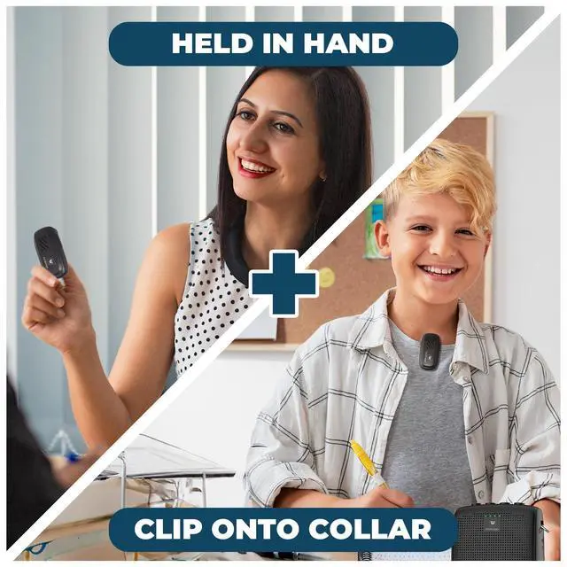 Alt view image 3 of 7 - W WINBRIDGE Wireless Voice Amplifier with Bluetooth Lavalier Lapel Microphone for Teachers,Portable Speaker and Wireless Clip On Microphone System, Mini Megaphone Speaker Mic Set 15W 2600mAh WB005