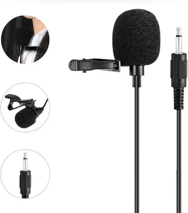 Main image of W WINBRIDGE Portable Collar Clip Microphone 3.5mm Audio Compatible with All WinBridge Voice Amplifiers S6