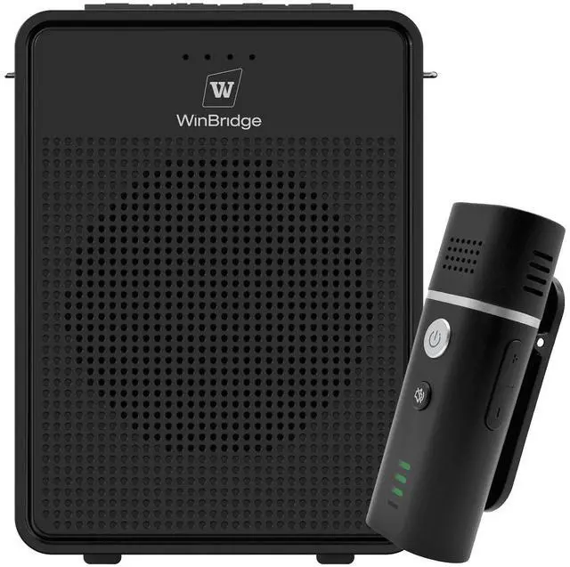 Main image of Back to school - Voice Amplifier with Bluetooth Lavalier Microphone, Wireless Portable Microphone with Speaker, Mini Megaphone with Clip on/Lapel Mic for Teachers Classroom Tour Guide Meeting B006