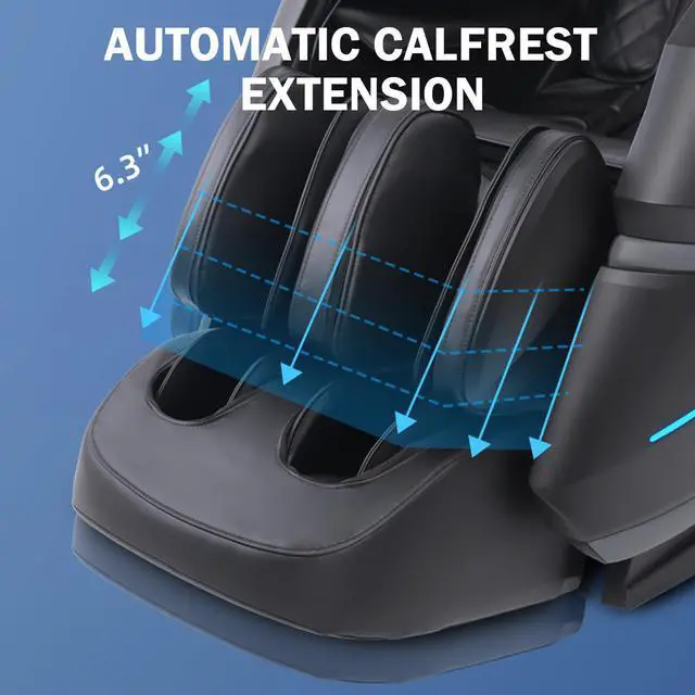 Alt view image 5 of 5 - MassaMAX MT339 4D Massage Chair, Electric Extendable Footrest, Zero Gravity, With Touch Screen, Quick Access Buttons