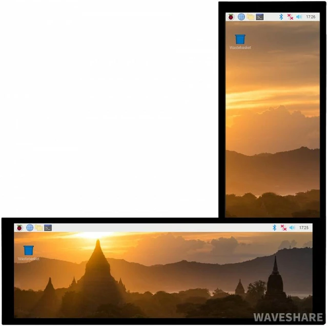 Alt view image 2 of 7 - 7.9inch Capacitive Touch Screen LCD, 400×1280, HDMI, IPS, Toughened Glass Cover