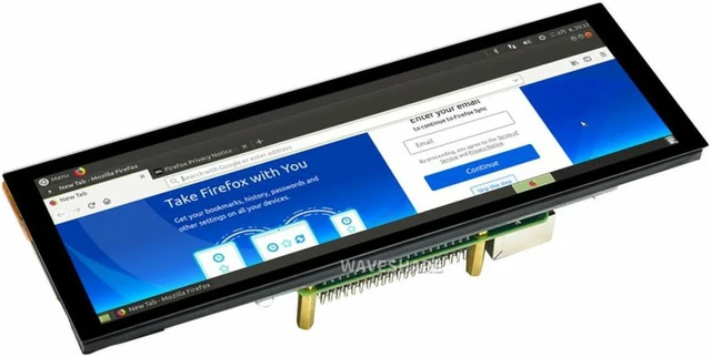 Alt view image 3 of 7 - 7.9inch Capacitive Touch Screen LCD, 400×1280, HDMI, IPS, Toughened Glass Cover