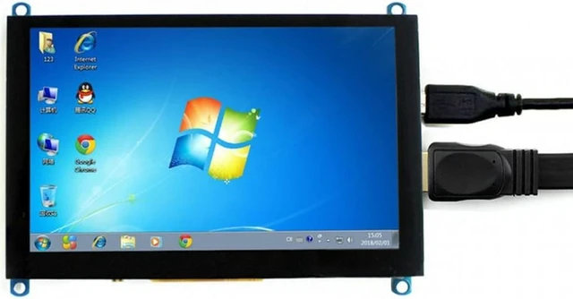 Alt view image 3 of 5 - 5inch HDMI LCD (H) Display, 800x480, Capacitive