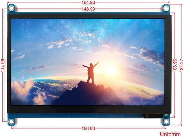 Alt view image 6 of 6 - 7inch HDMI LCD (H) Display, 1024x600, IPS