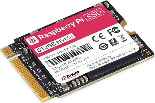 Main image of Raspberry Pi SSD NVMe - 512GB