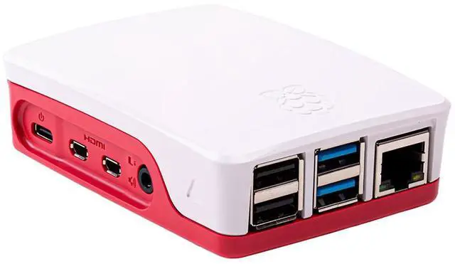 Alt view image 5 of 6 - Raspberry PI 4 4GB Official Kit (White)