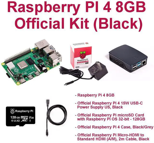 Main image of Raspberry Pi 4 4GB Official Kit (Black)