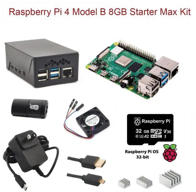 Main image of Raspberry Pi 4 Model B 8GB Starter MAX Kit