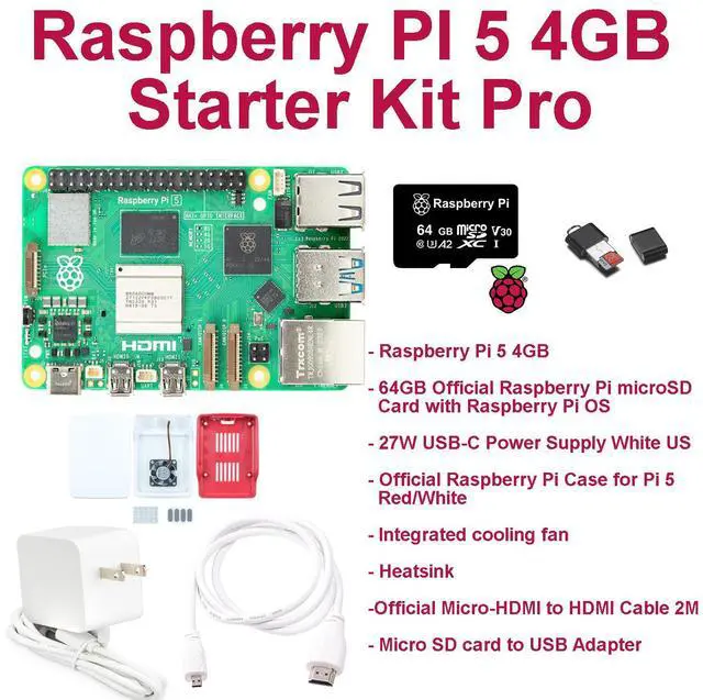 Main image of Raspberry Pi 5 4GB Start Kit Pro