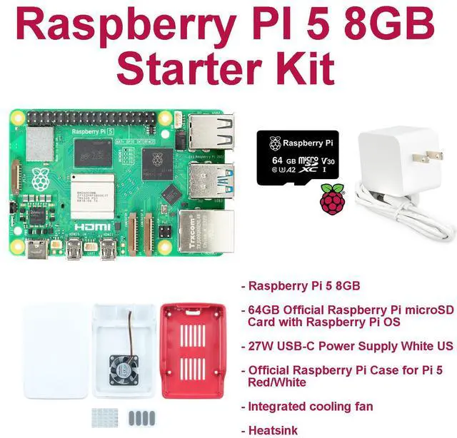 Raspberry Pi 5 8GB Start Kit - Newegg.com