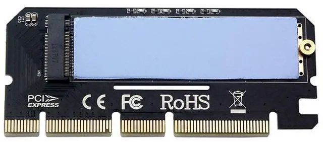 Main image of NVME to PCIe Adapter for M.2 M Key SSD to PCI-E 4X/8X/16X Converter Card Adapter