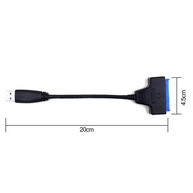 Alt view image 2 of 7 - USB 3.0 to SATA Adapter Cable for 2.5 inch SSD/HDD Drives - SATA to USB 3.0 External Converter and Cable,USB 3.0 - SATA III converter (SATA-USB 3.0 converter cable) - OEM