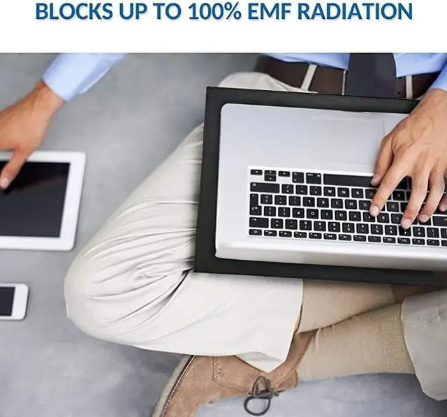 Alt view image 6 of 7 - Protection Laptop Pad Anti Radiation and Blocking Laptop Pad to Protect Body from and Radiation Shielding Pad Fits Laptops Notebooks Tablets