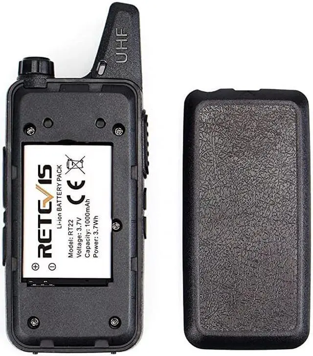 Alt view image 6 of 7 - RT22 Walkie Talkies Rechargeable Long Range,Wireless VOX Two Way Radio with Air Tube Earpiece Adults Kids Camping Hiking Biking (2 Pack)